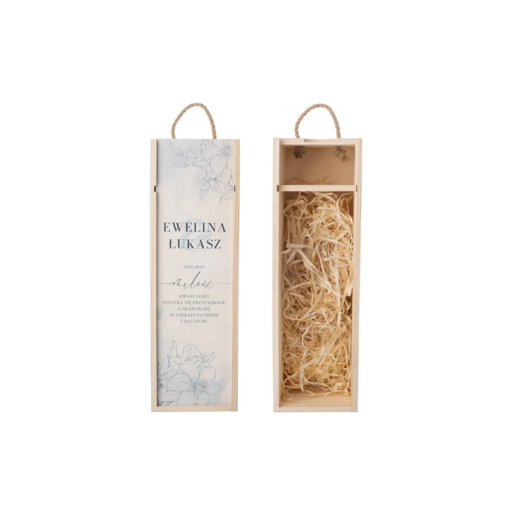 Wooden Wine Box - Gift for the Newlyweds - SK071