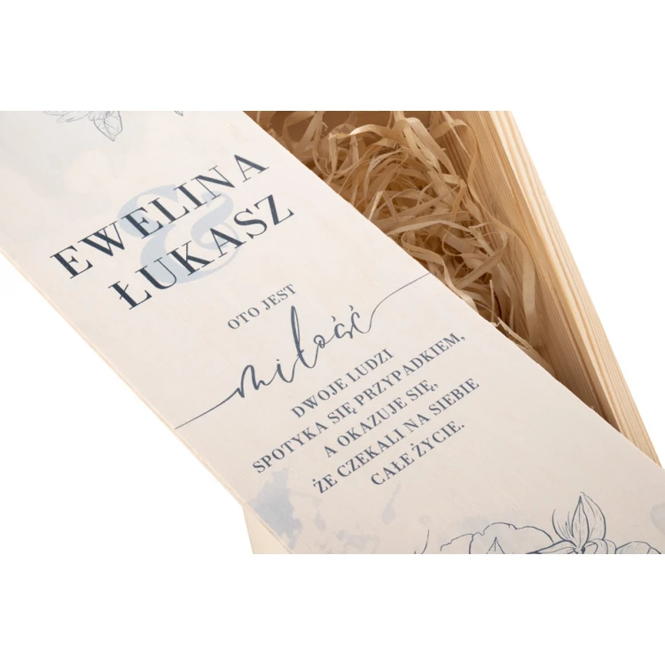 Wooden Wine Box - Gift for the Newlyweds - SK071