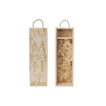 Wooden Wine Box - Gift for the Newlyweds - SK056