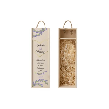Wooden Wine Box - Gift for the Newlyweds - SK058