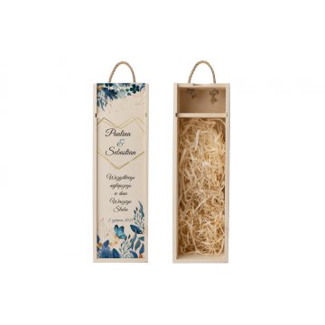 Wooden Wine Box - Gift for the Newlyweds - SK054