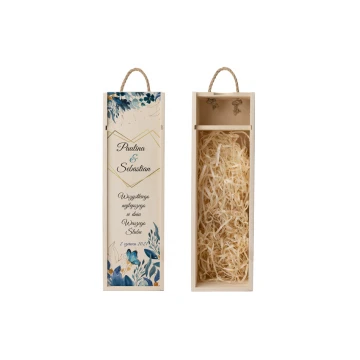 Wooden Wine Box - Gift for the Newlyweds - SK054