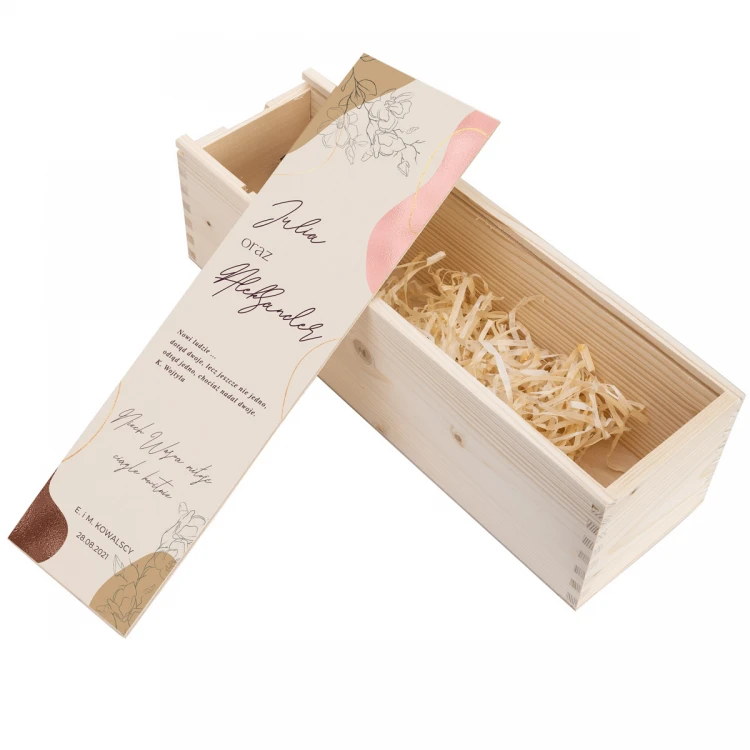 Wooden Wine Box - Gift for the Newlyweds - SK076