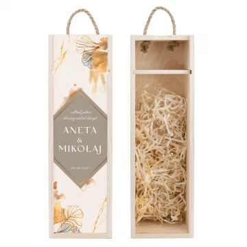 Wooden Wine Box - Gift for the Newlyweds - SK077