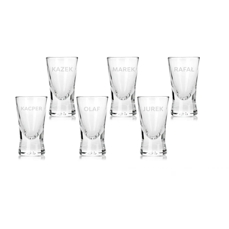 Wooden Vodka Box with a Set of 6 Glasses - Limited Edition - SK066
