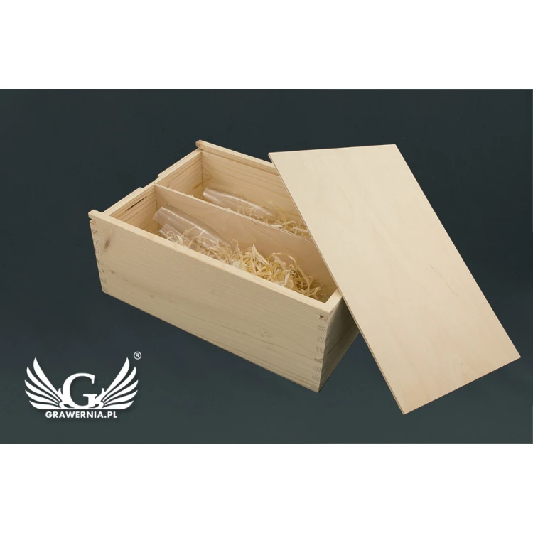 Wooden Box with Glasses for the Newlyweds - SK28
