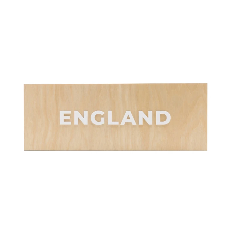 Wooden plaque with embossed text in plexi - dimensions: 300x110mm - TAB069