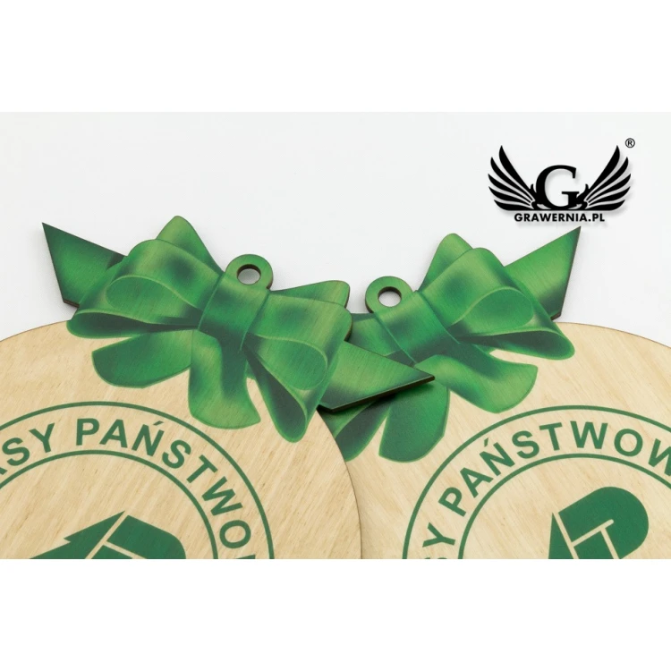 Wooden Christmas baubles with any UV print - size 160x200mm - BDR008