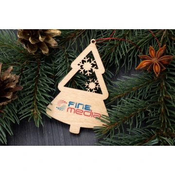 Wooden Christmas Trees - size 64x94mm - any engraving - BDR042