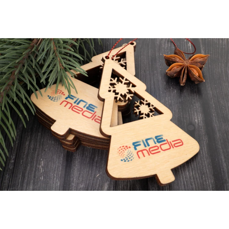 Wooden Christmas Trees - size 64x94mm - any engraving - BDR042