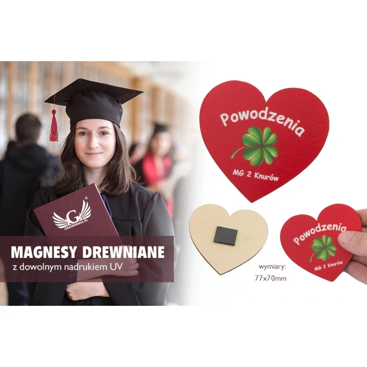 Wooden Magnets for Graduates - Colorful UV Print - MGN016