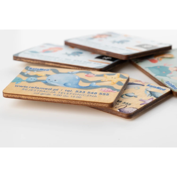 Wooden magnets with logo - UV print - MGN023