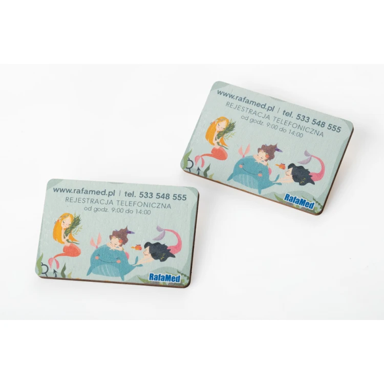 Wooden magnets with logo - UV print - MGN023