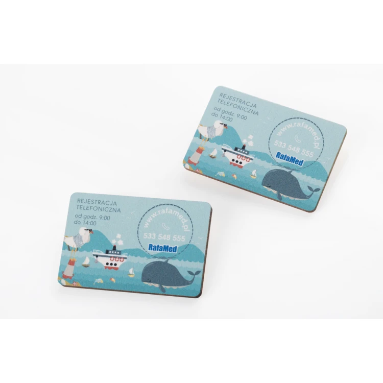 Wooden magnets with logo - UV print - MGN023