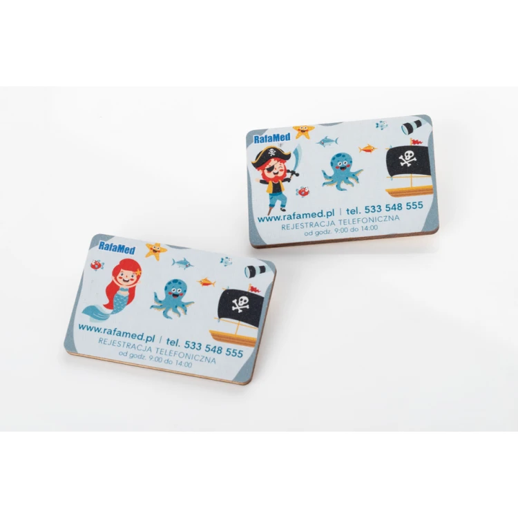 Wooden magnets with logo - UV print - MGN023