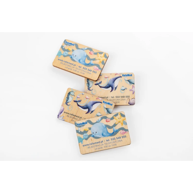 Wooden magnets with logo - UV print - MGN023