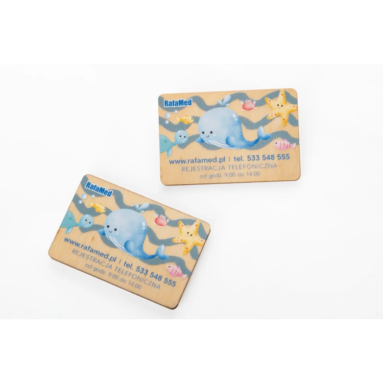 Wooden magnets with logo - UV print - MGN023