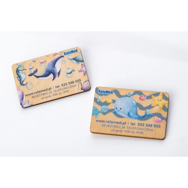 Wooden magnets with logo - UV print - MGN023