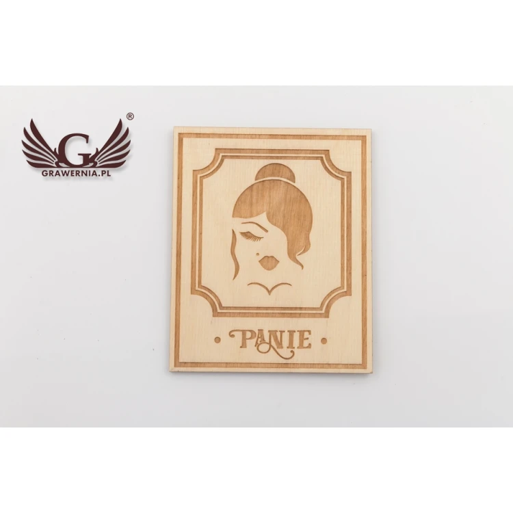 Wooden Retro-Style Toilet Signs - TT039 - Size 123x100mm
