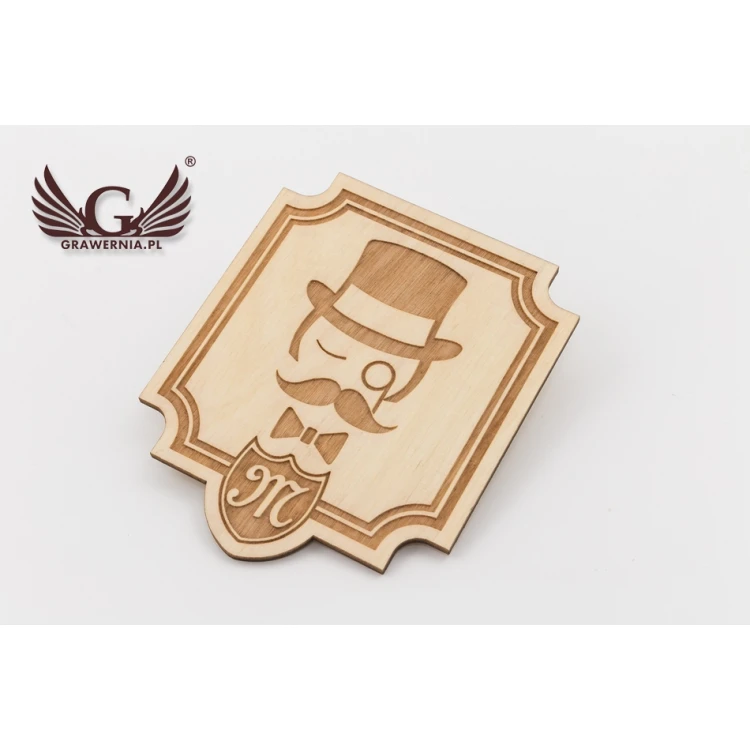 Wooden Retro-Style Toilet Signs - TT009 - Size 90x105mm