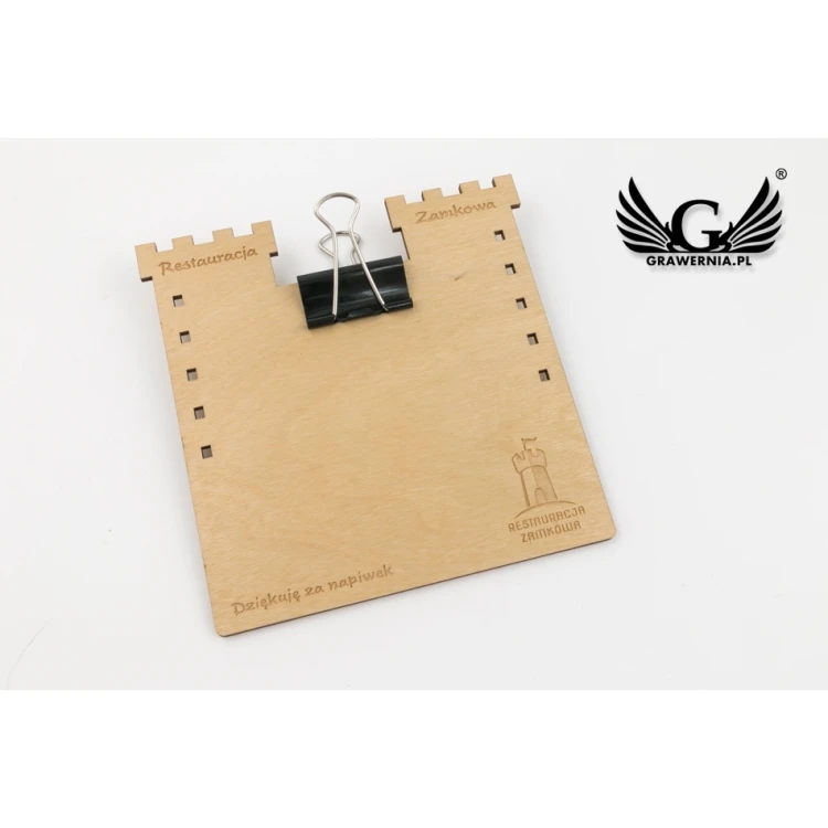 Wooden Waiter's Coin Tray - Any Laser Engraving - MEN019