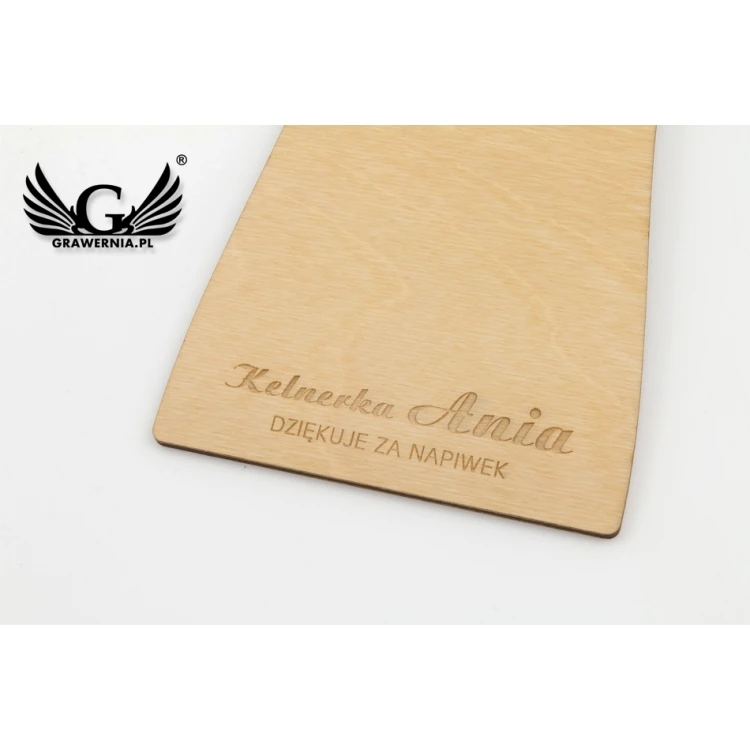 Wooden Waiter's Coin Tray - Any Laser Engraving - MEN020