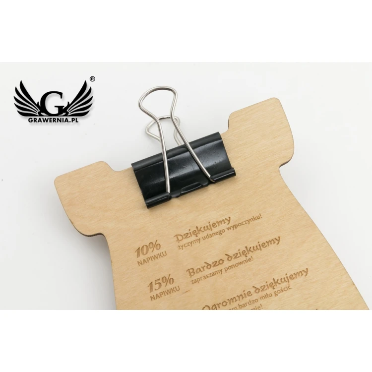 Wooden Waiter's Coin Tray - Any Laser Engraving - MEN021