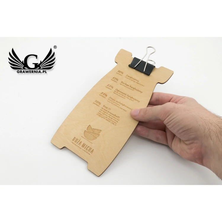 Wooden Waiter's Coin Tray - Any Laser Engraving - MEN021