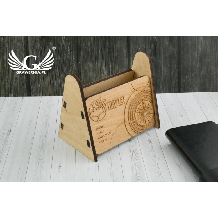 Wooden Stand for Promotional Materials - MEN015