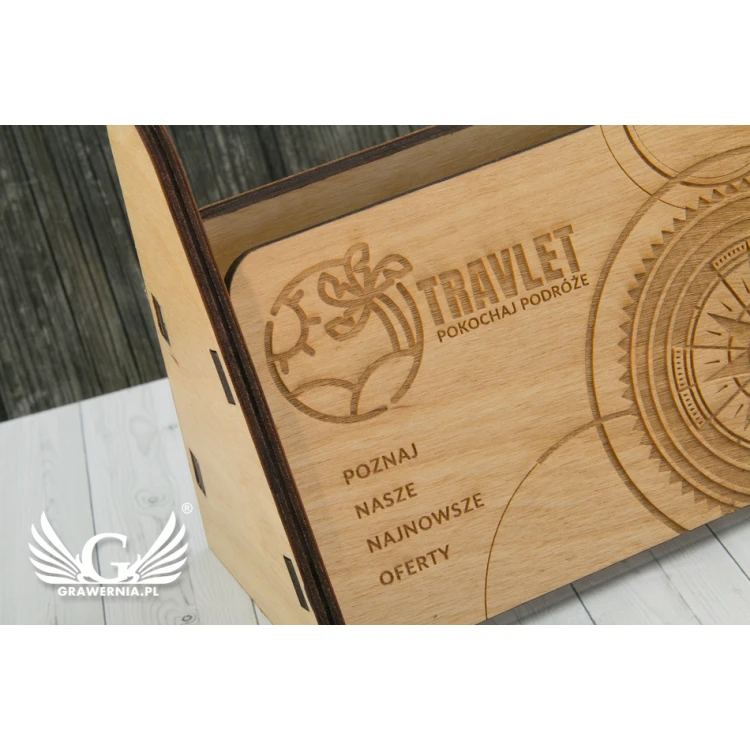 Wooden Stand for Promotional Materials - MEN015
