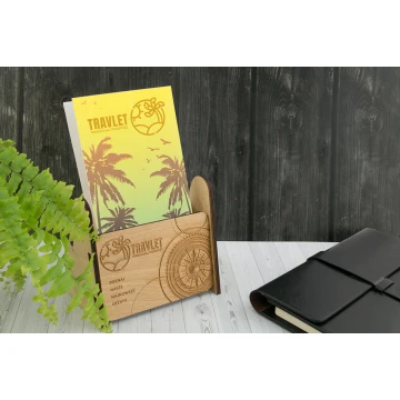 Wooden Stand for Promotional Materials - MEN015