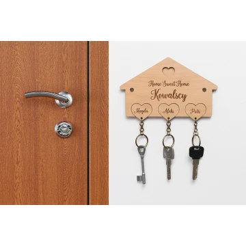 Wooden Key Holder Home Sweet Home - DEK016