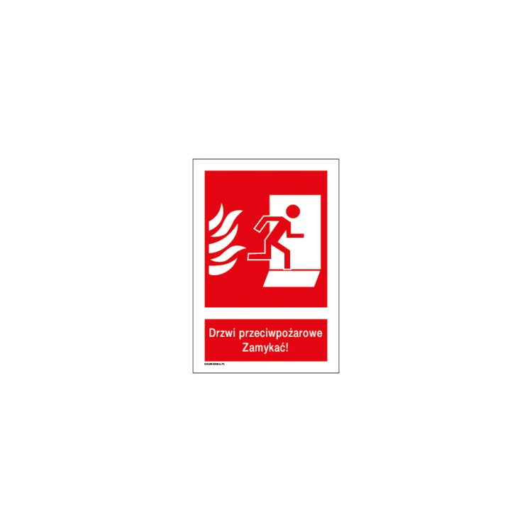 Fire Doors Close - Fire Safety Sign 150x220mm - PVC - UV Color Print - BHP130