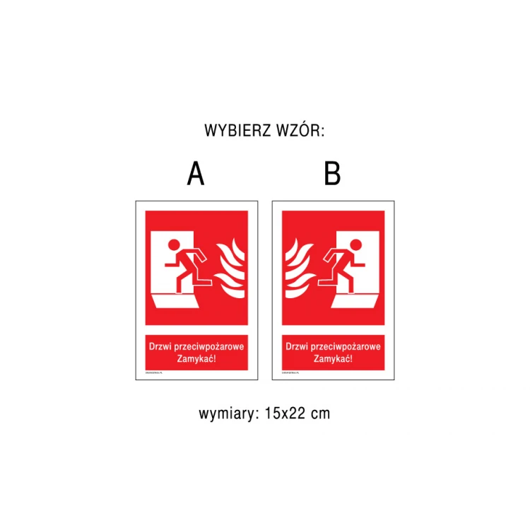 Fire Doors Close - Fire Safety Sign 150x220mm - PVC - UV Color Print - BHP130