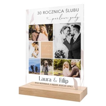 Acrylic statuette - FOR AN ANNIVERSARY - height 23 cm - DTA178