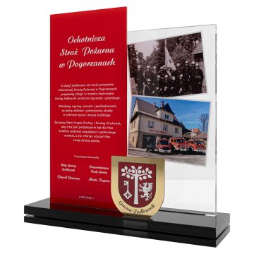 Award for TSO - UV-printed acrylic and brass statuette - H 274 mm - DTA210