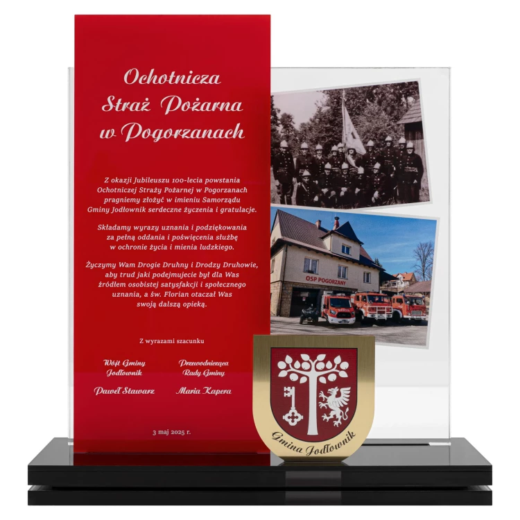 Award for TSO - UV-printed acrylic and brass statuette - H 274 mm - DTA210