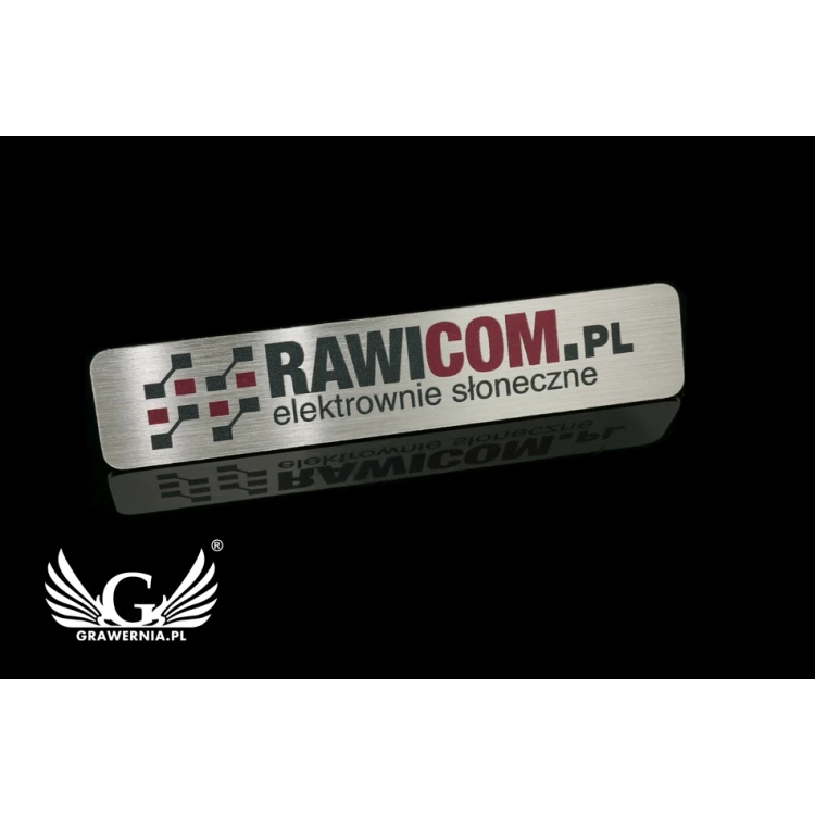 Exclusive Employee ID Badge - 65x13mm - Silver Plated Brass - ID063