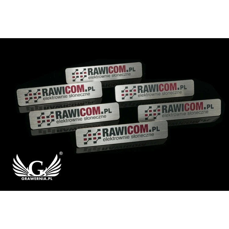 Exclusive Employee ID Badge - 65x13mm - Silver Plated Brass - ID063