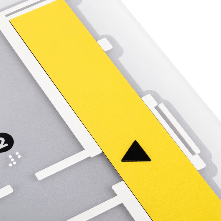Large Tactile Map with Braille - Plexi and ADA - Size: 560x530mm - TAB535