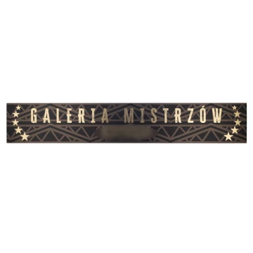 Large Commemorative Plaque - Gold Engraving Laminate - UV Print - Size 200x1200mm - SZUV031
