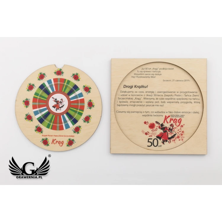 Wooden Souvenir - Anniversary - UV Print - ZAP058