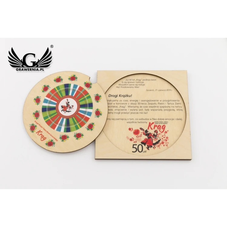 Wooden Souvenir - Anniversary - UV Print - ZAP058