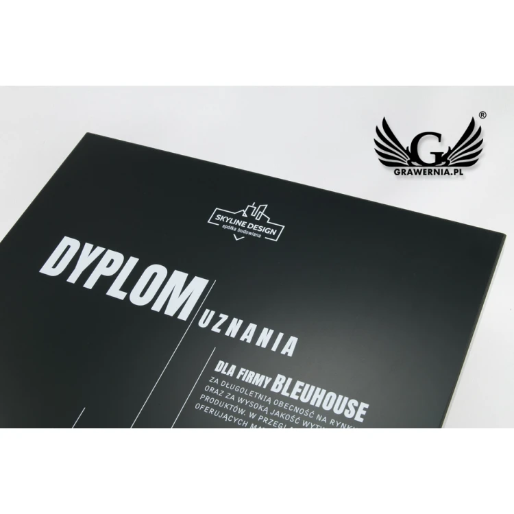 Exclusive Black Business Diploma - dimensions: 400x300mm - DUV028