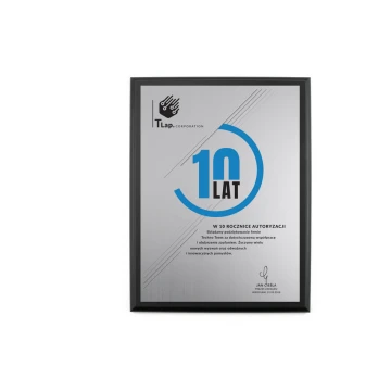 Business Diploma - Silver Engraving Laminate - Black Matte Base - DUV030