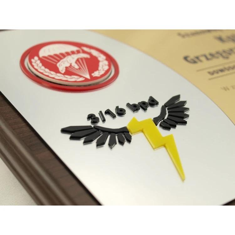 BPD Diploma - appreciation for joint service - with two embossed logos - SL027