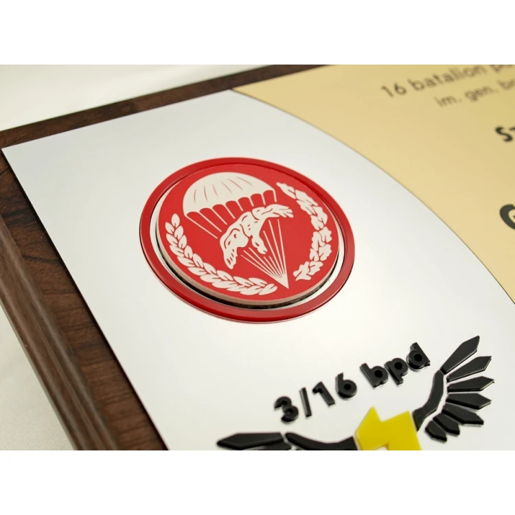 BPD Diploma - appreciation for joint service - with two embossed logos - SL027