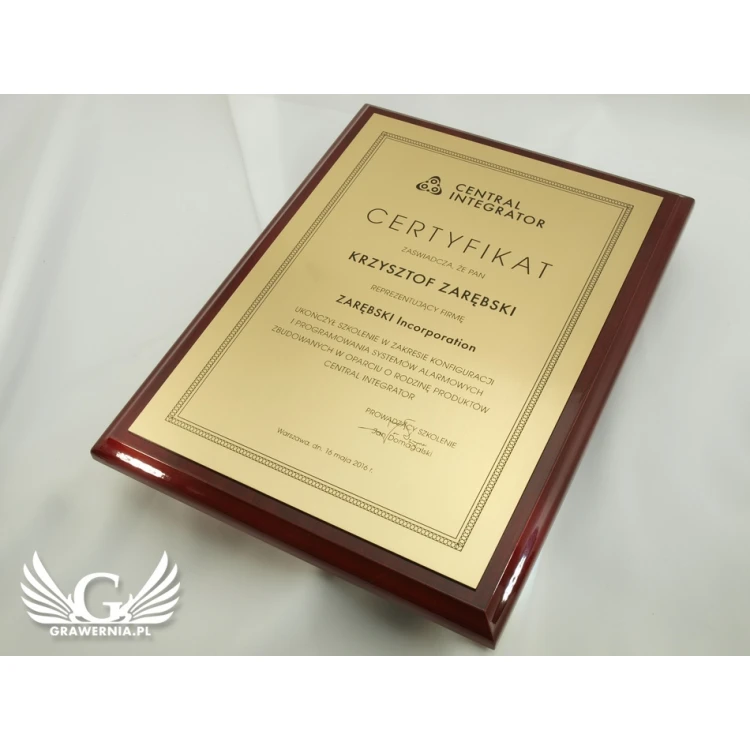 Classic Exclusive Certificate - DCE001