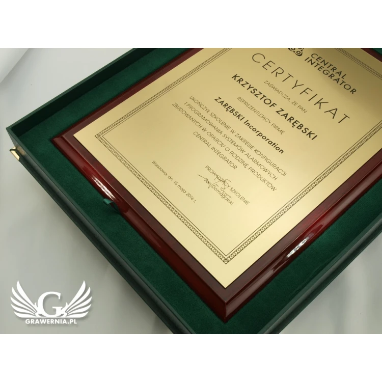 Classic Exclusive Certificate - DCE001
