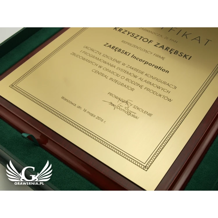 Classic Exclusive Certificate - DCE001